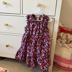 Crewcuts Purple Floral Cotton Dress Size 5